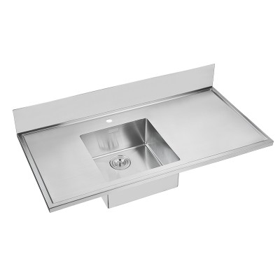 Best quality Small Radius drawing Stainless Steel single bowl kitchen sink