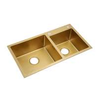 High Quality 304 Stainless Steel Nano Bowl Ss Modern Hand Wash Used Gold Kitchen Sink For Sale